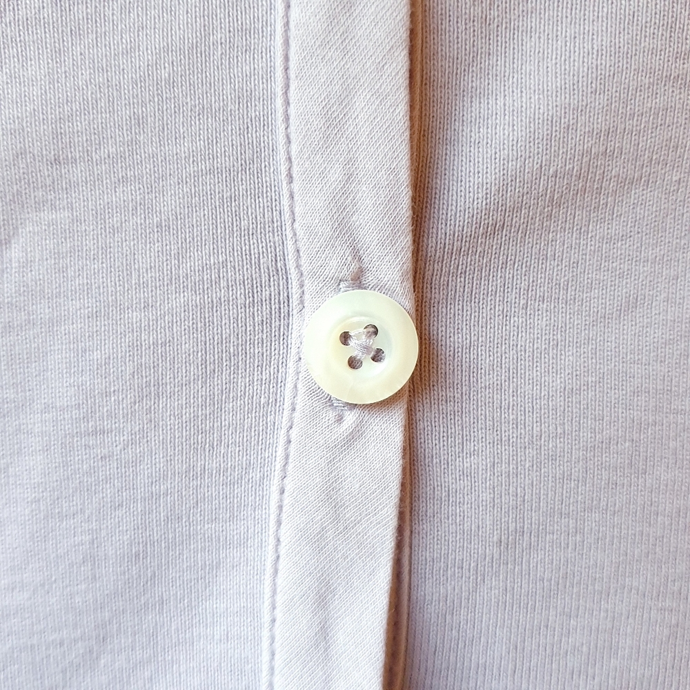 J. Crew Button Cardigan XS Women's Lavender  Shoulder Flower 3/4 Sleeves V Neck - Picture 7 of 12